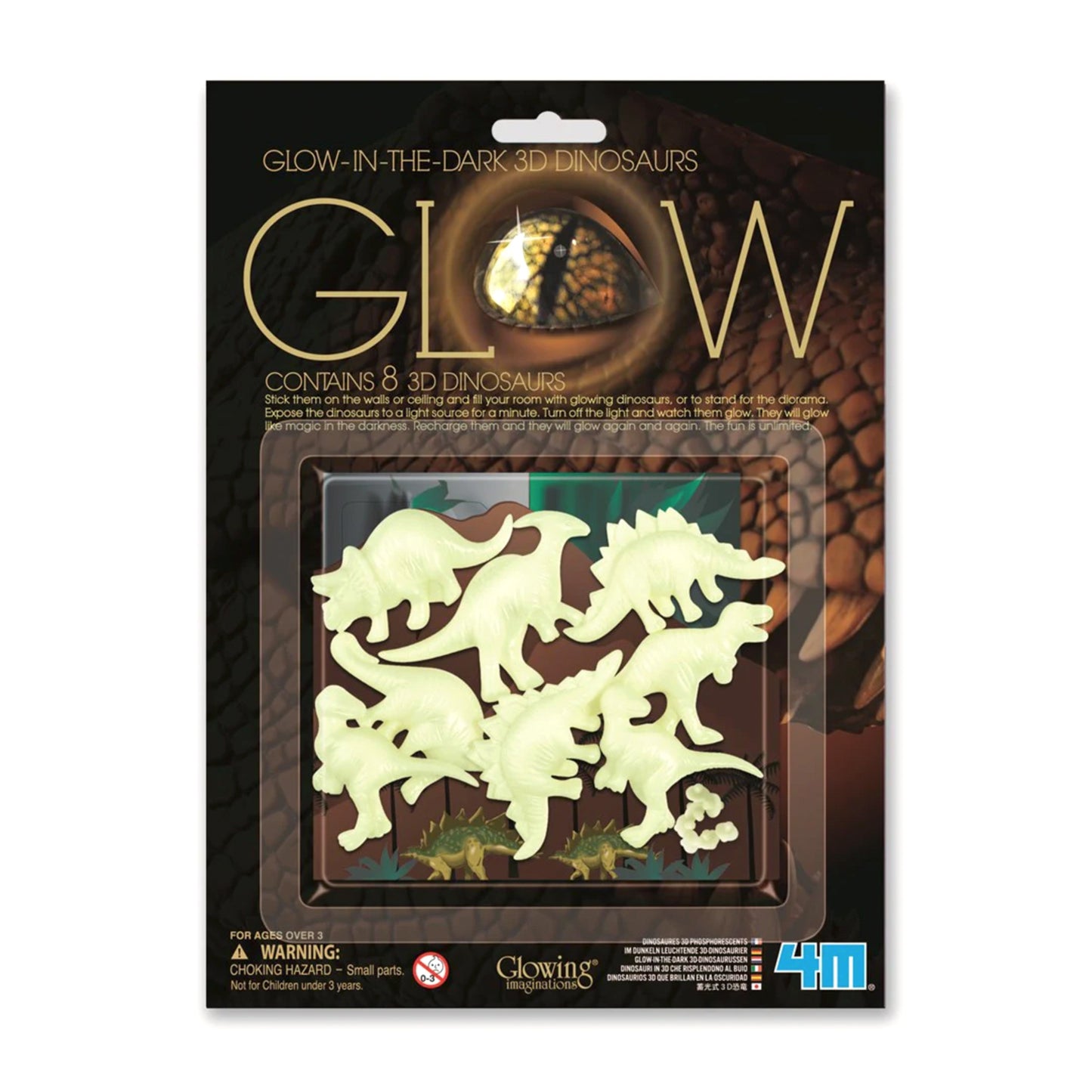 Glow-In-The-Dark 3D Dinosaurs