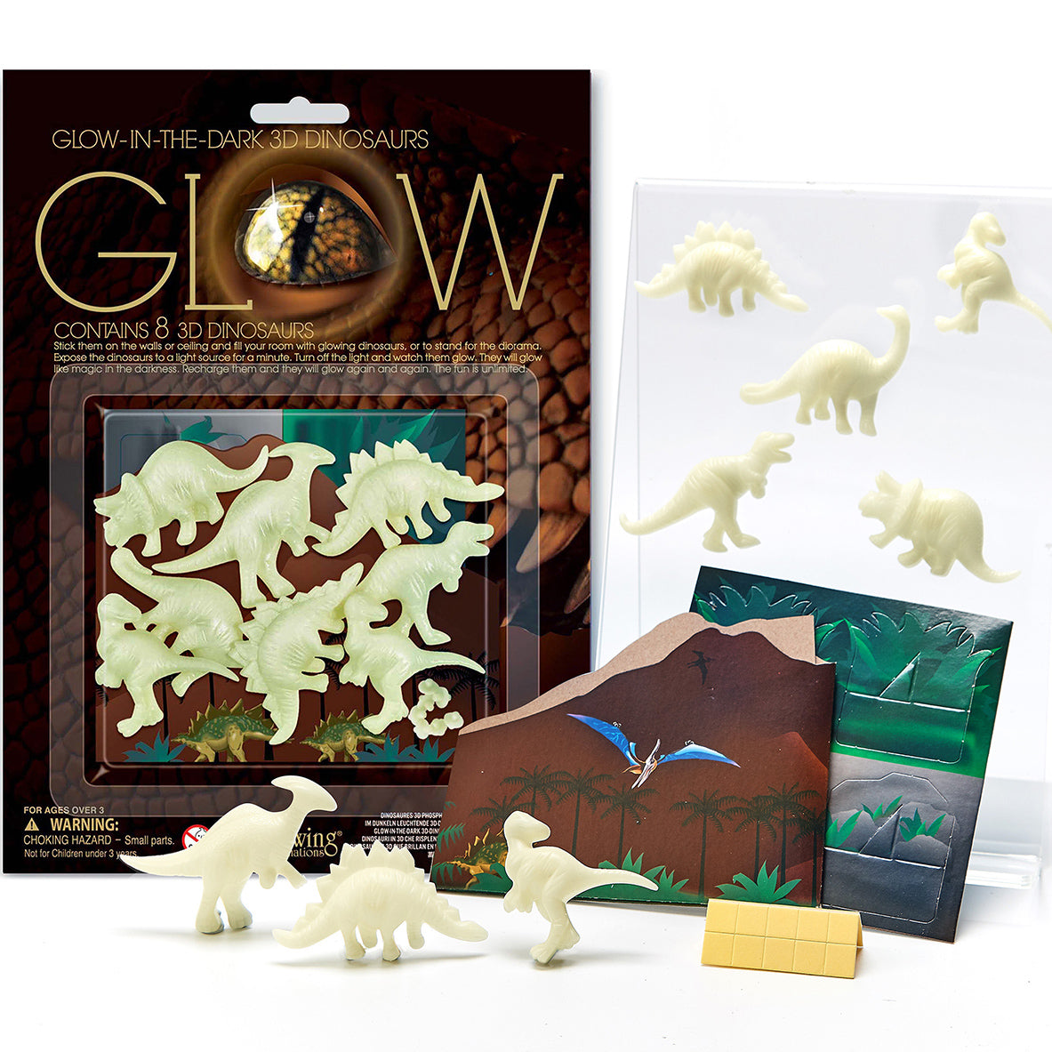 Glow-In-The-Dark 3D Dinosaurs