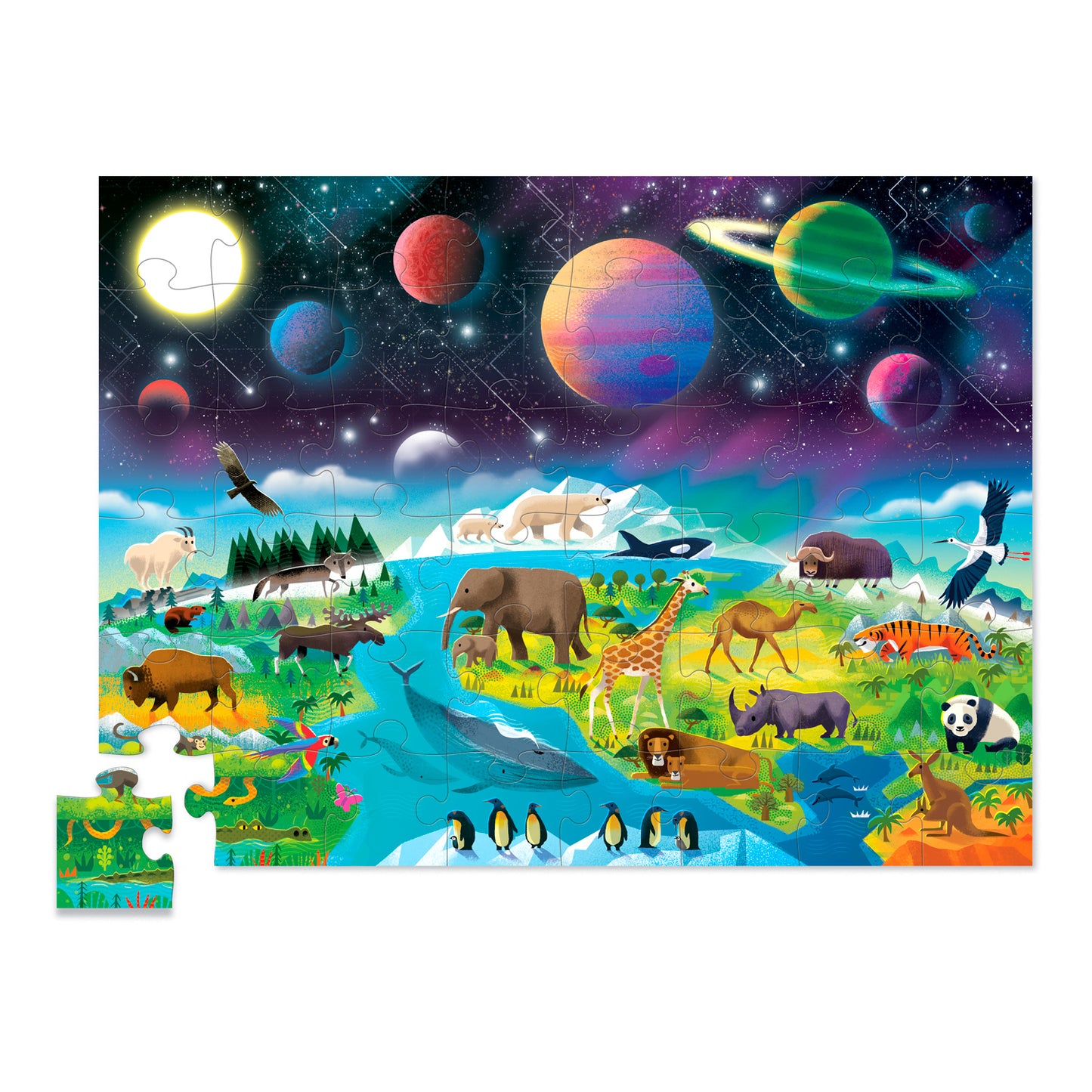 Above & Below Puzzle 48 Pc - Earth & Space