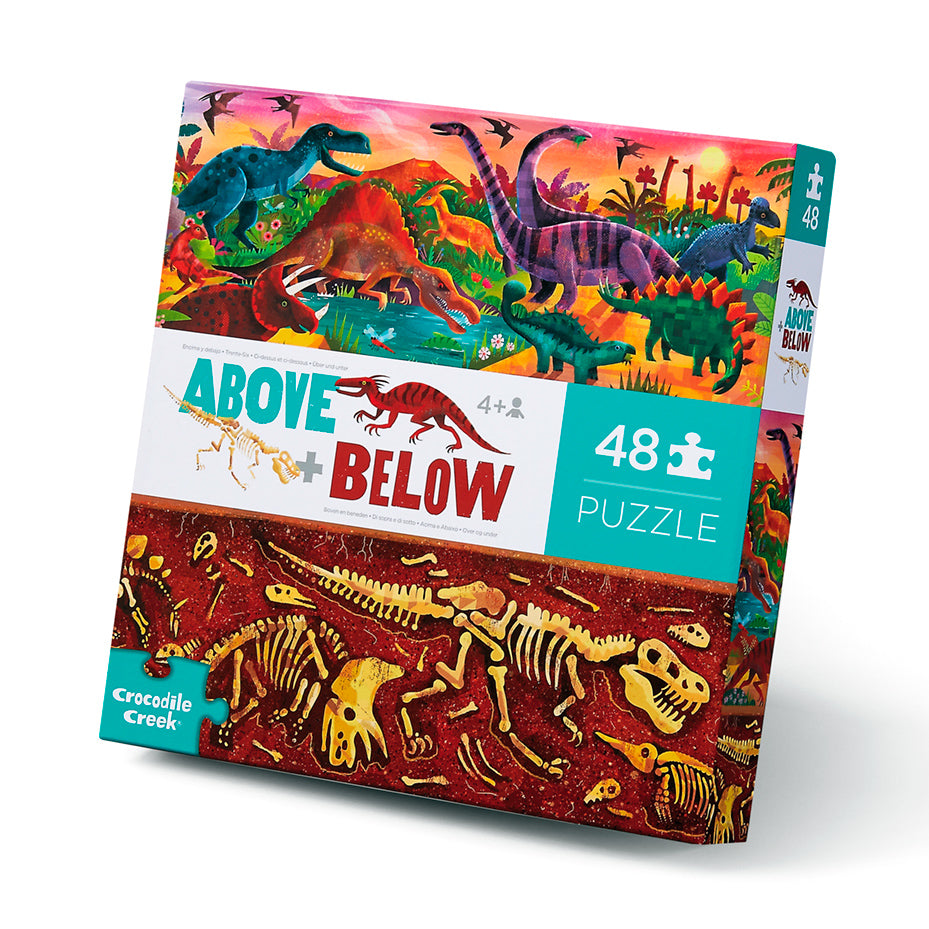 Above & Below Puzzle 48 Pc - Dinosaur World