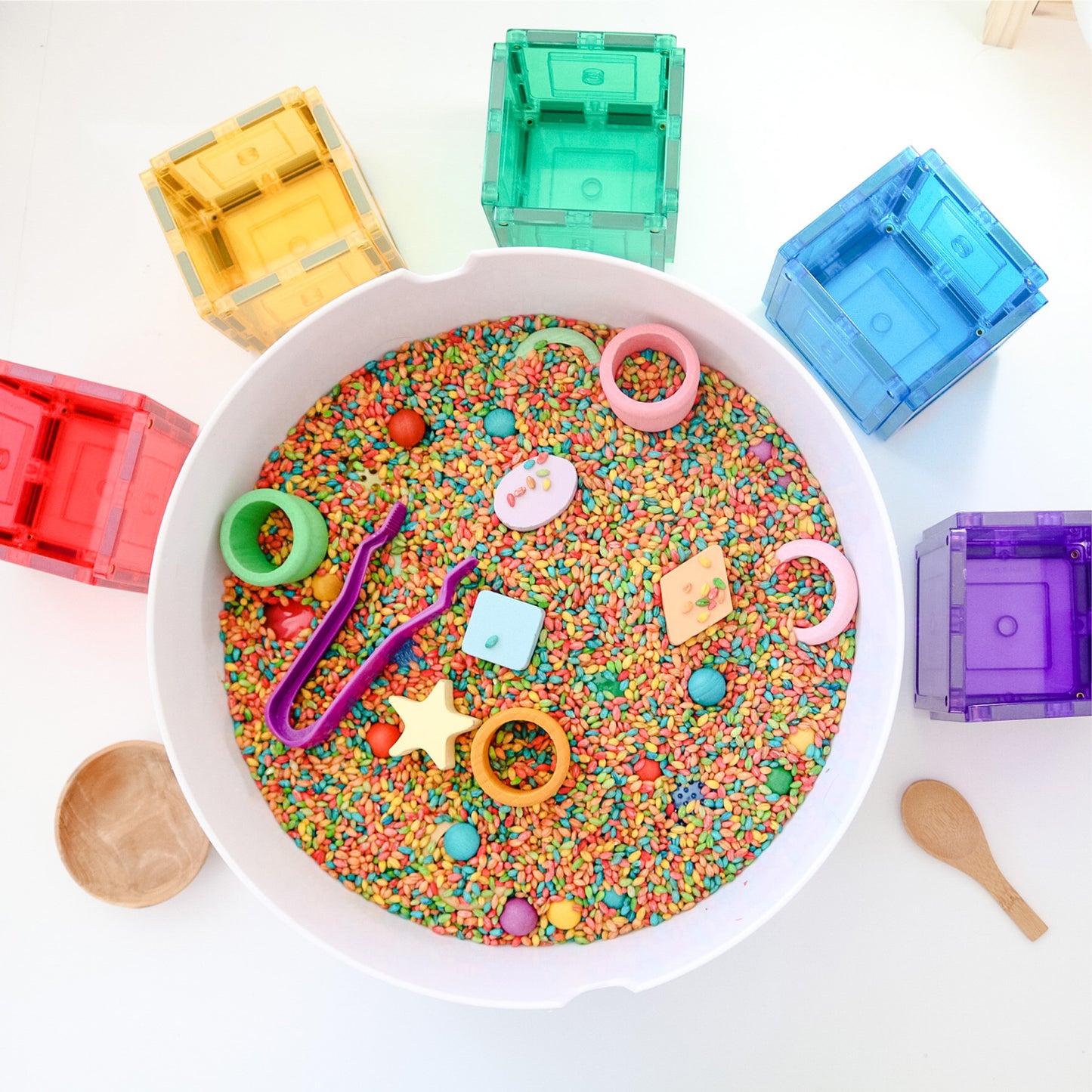 Learn & Grow Magnetic Tiles - Base Pack (64 Pieces)