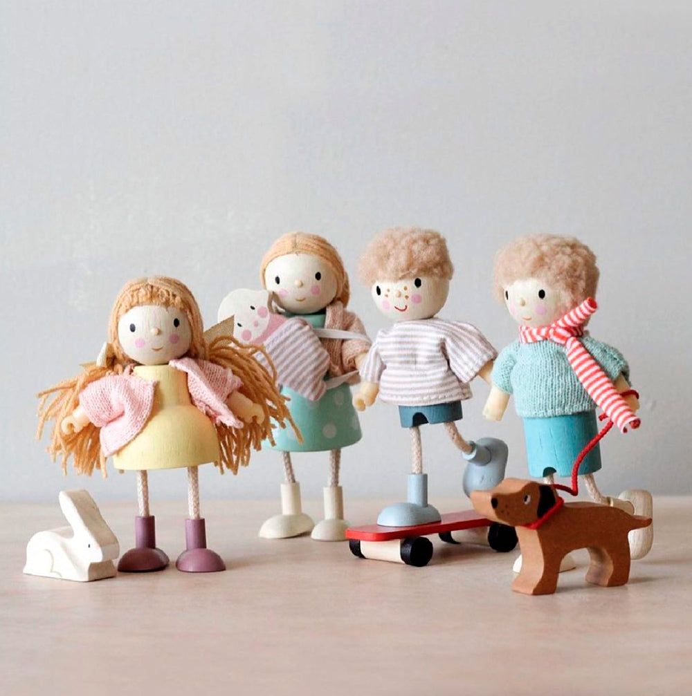 Mrs. Goodwood & Her Baby - Wooden Doll