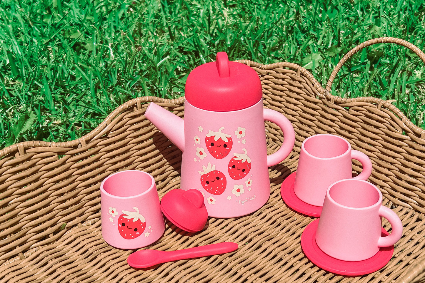 Silicone Tea Set - Strawberry Patch