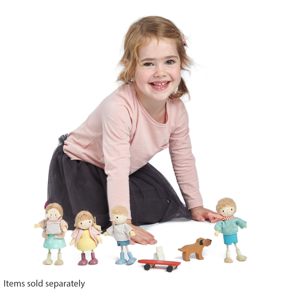 Mrs. Goodwood & Her Baby - Wooden Doll
