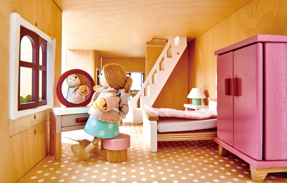 Mrs. Goodwood & Her Baby - Wooden Doll