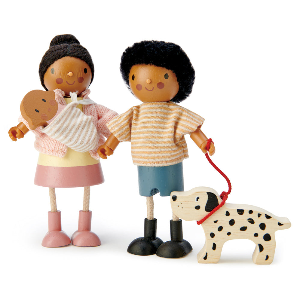 Mr. Forrester & His Dog - Wooden Doll