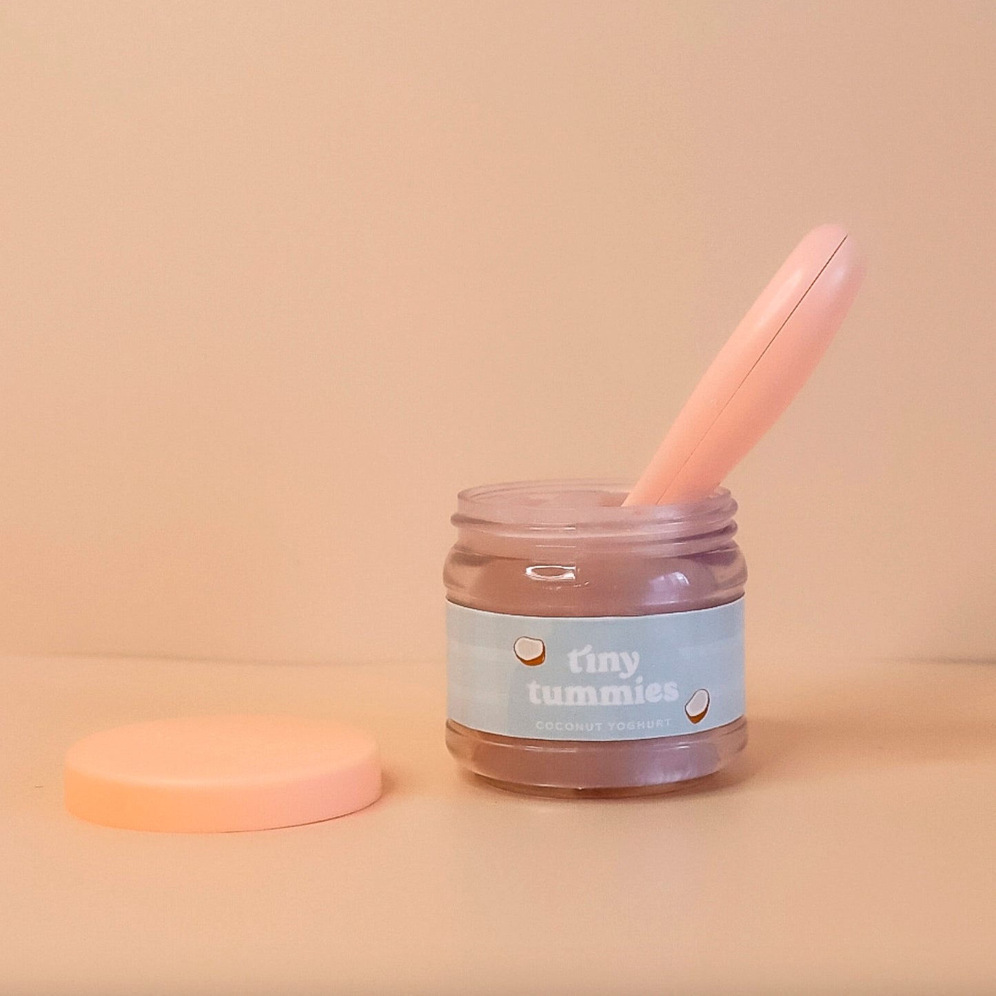 Tiny Tummies Food Jar & Spoon Set - Coconut Yoghurt