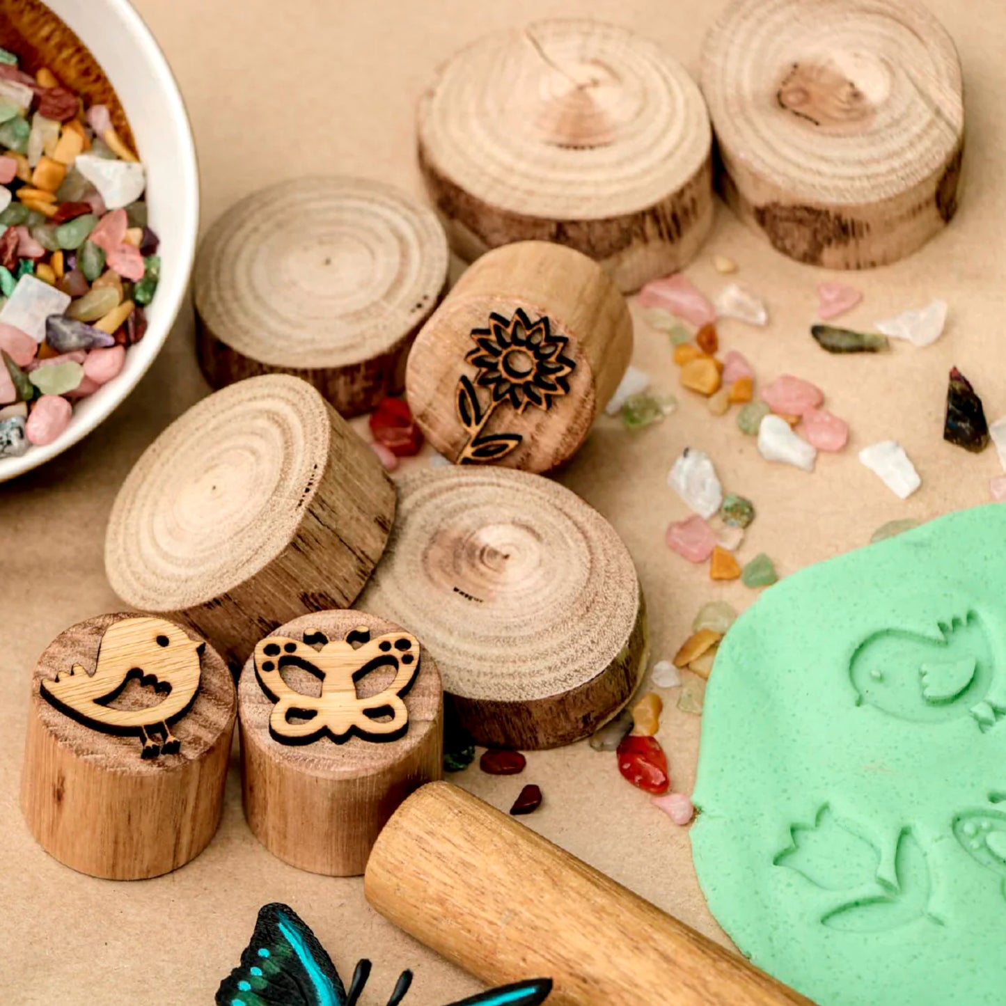 Playdough Stamps - Garden