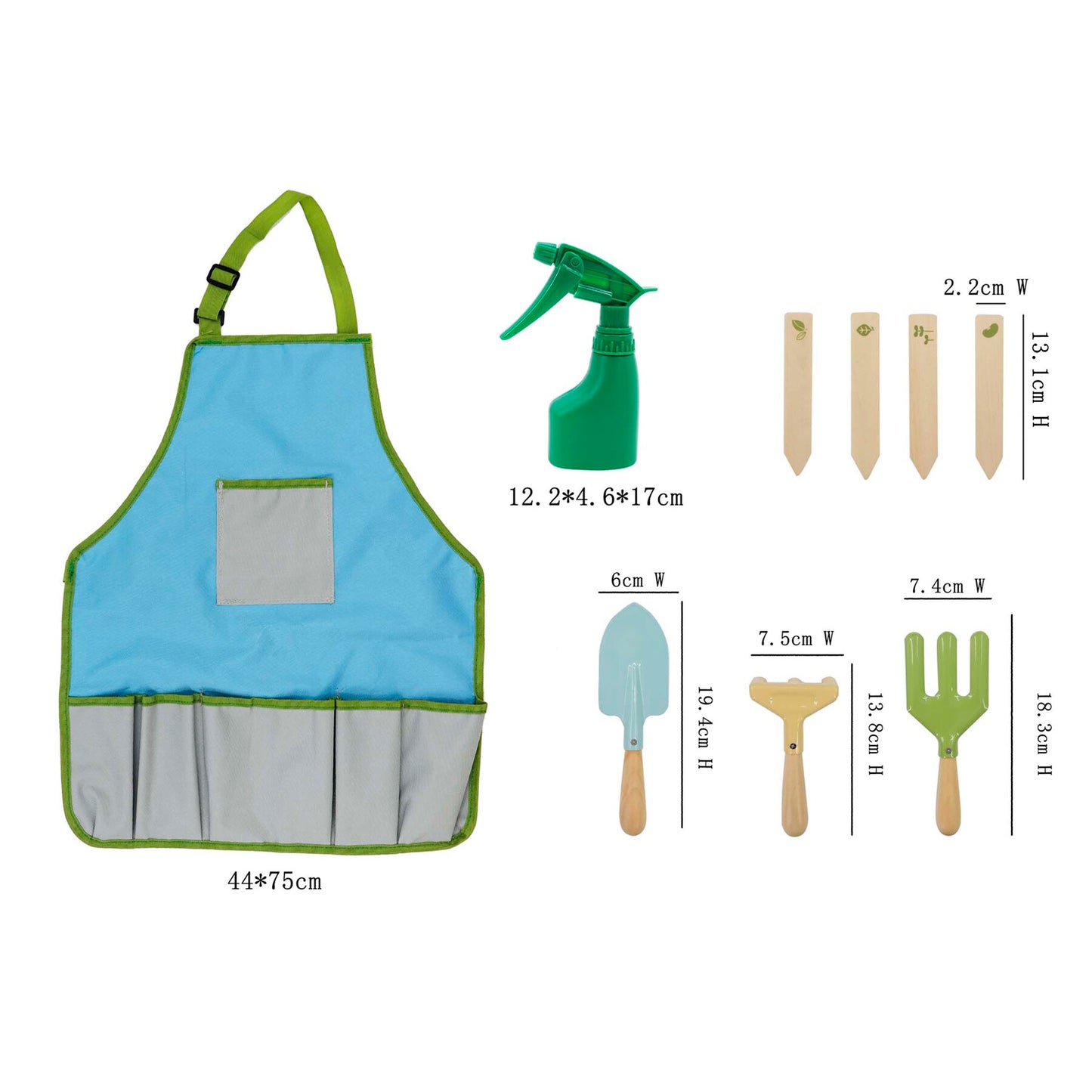 Kids Garden Tool & Apron Set