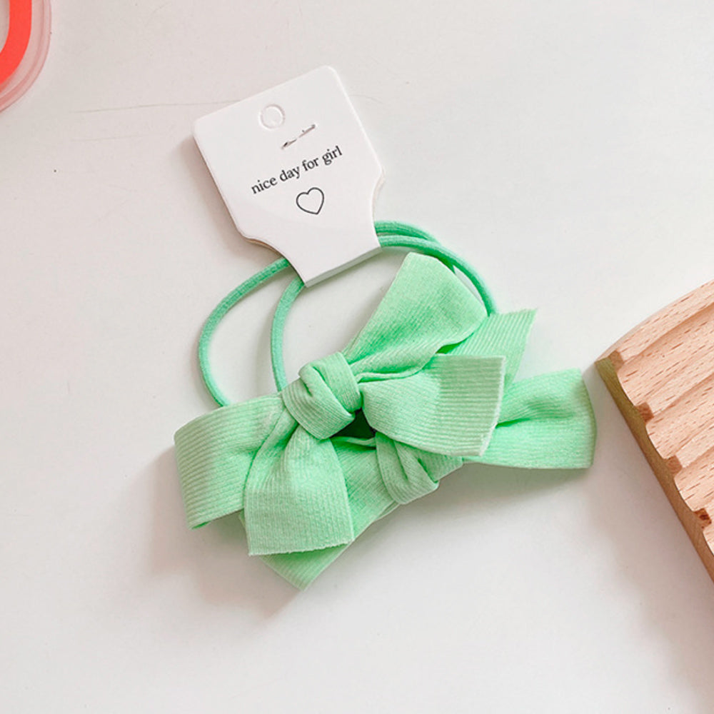 Lucy Candy Coloured Bow Hair Ties - Set of 2