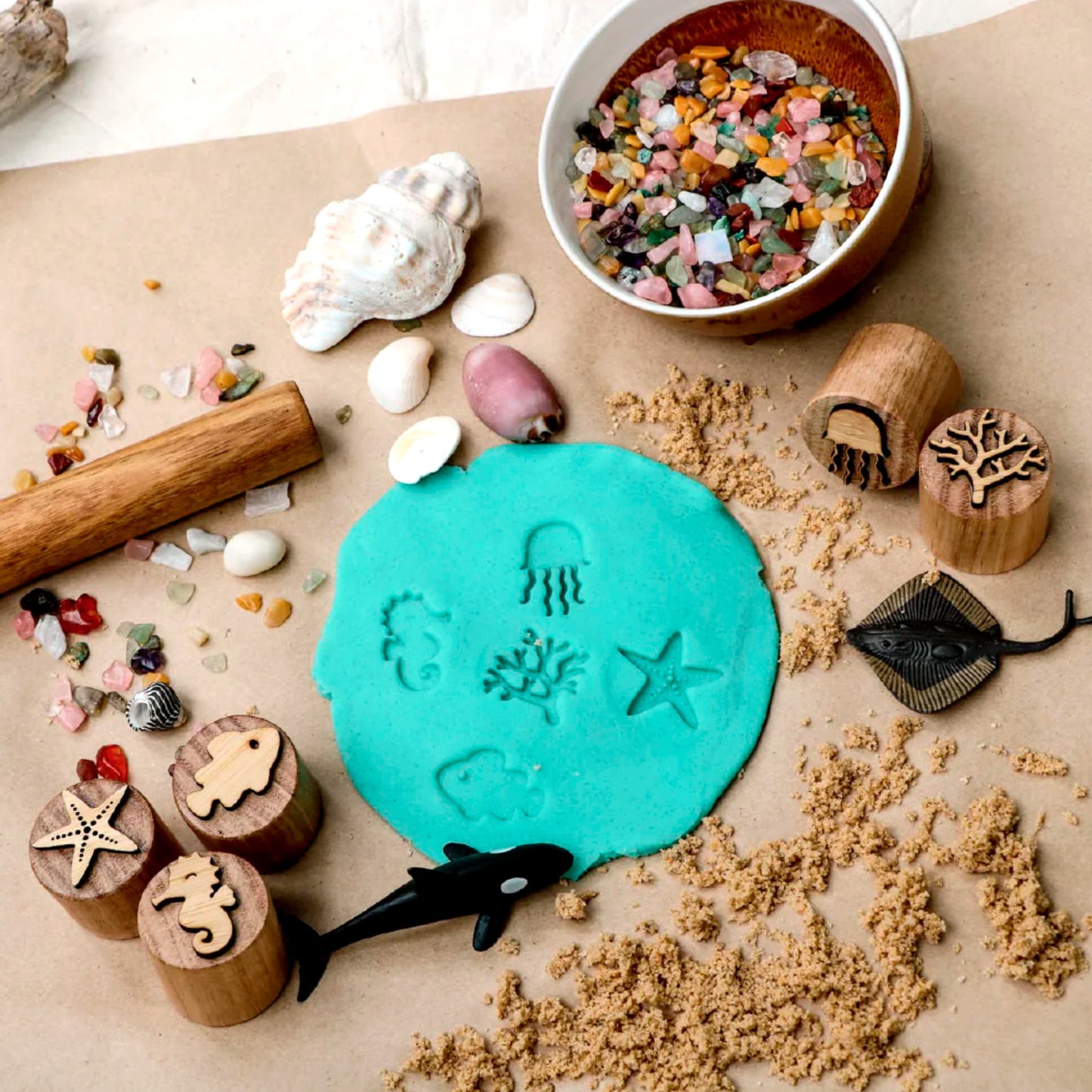 Playdough Stamps - Ocean