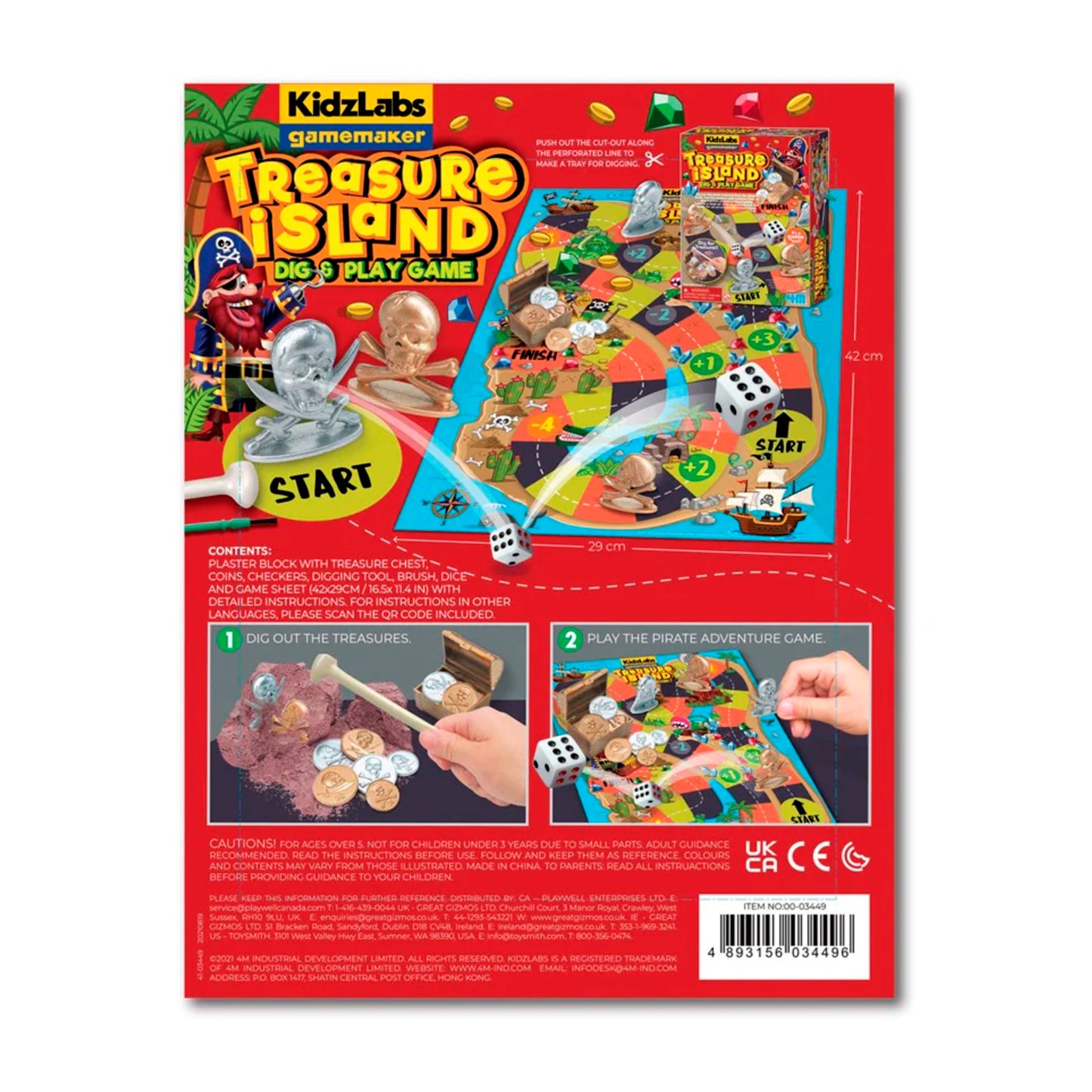 Kidzlabs Gamemaker - Treasure Island Dig & Play Game