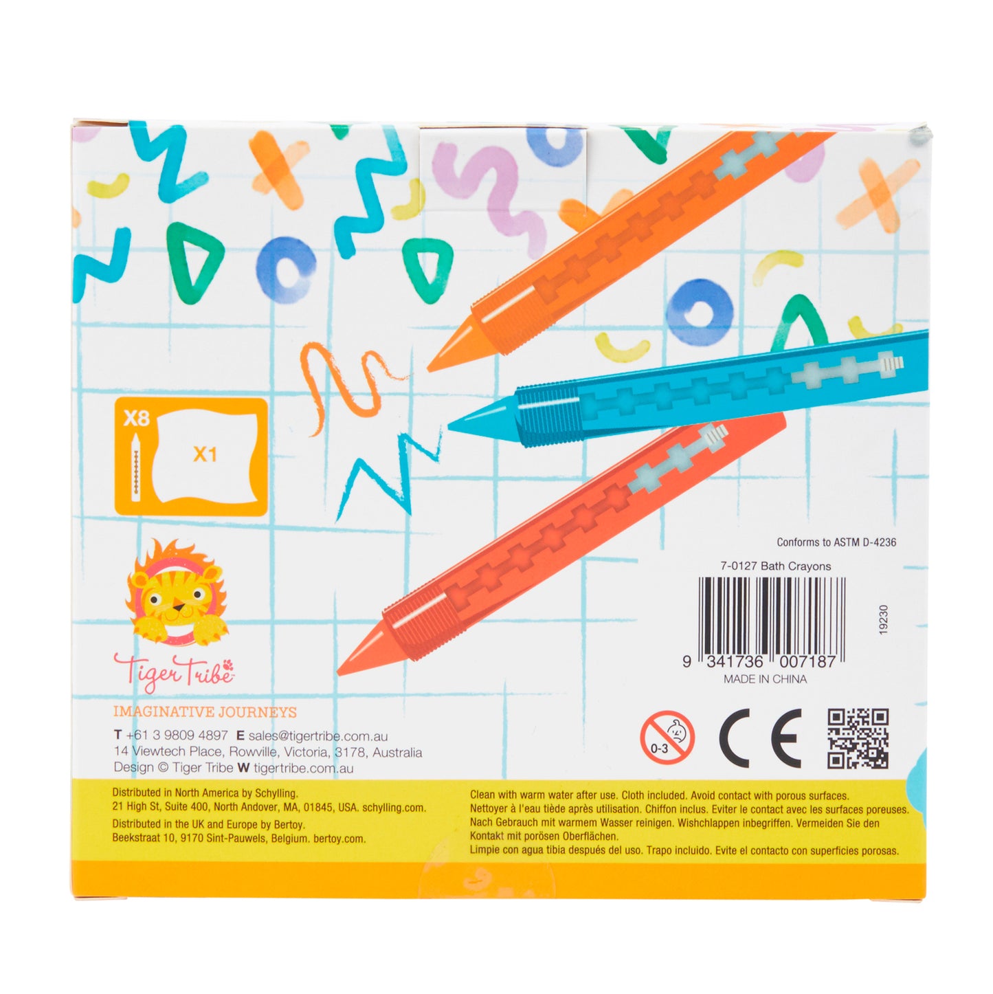 Bath Crayons - Set of 8