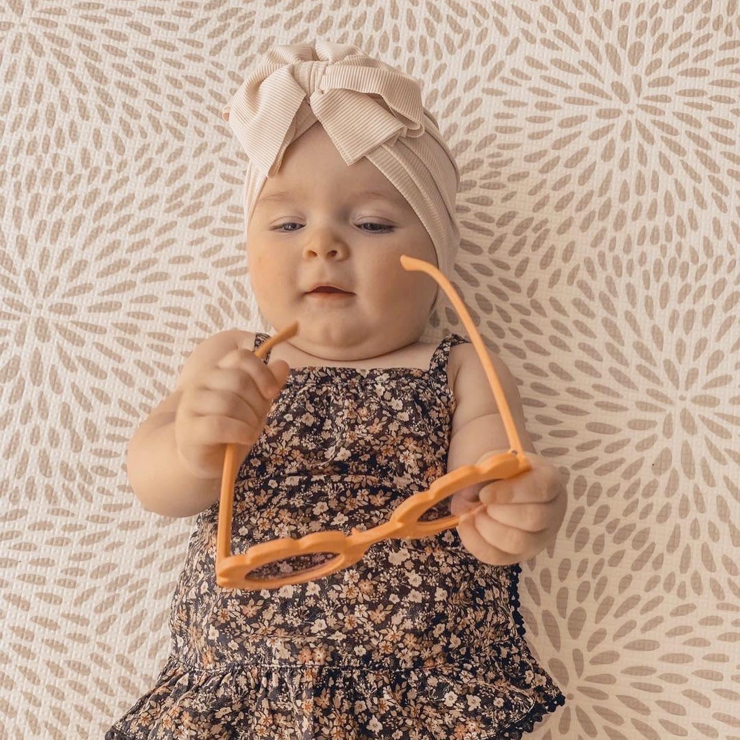 Polly Ribbed Bunny Knot Baby Turban