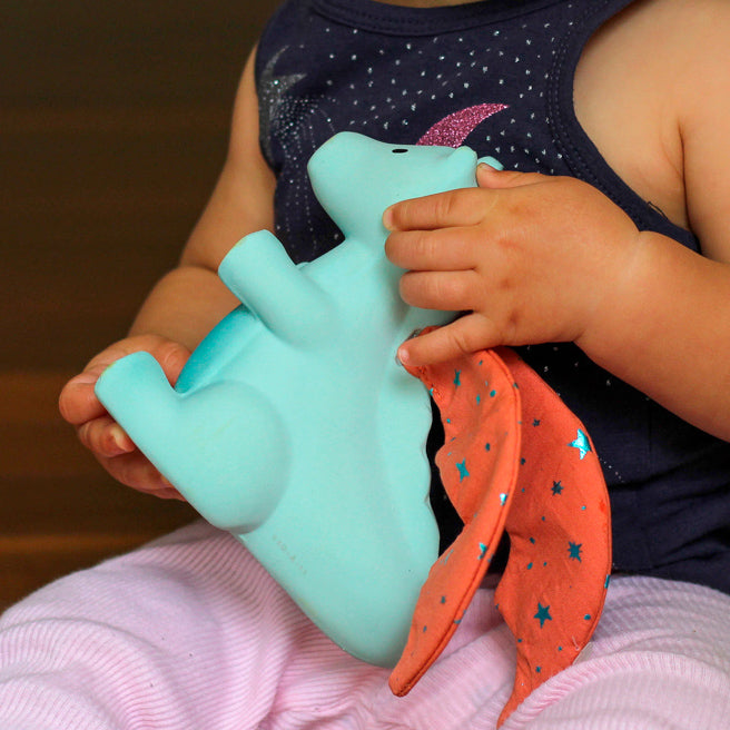 Sunrise Dragon Natural Rubber Baby Rattle