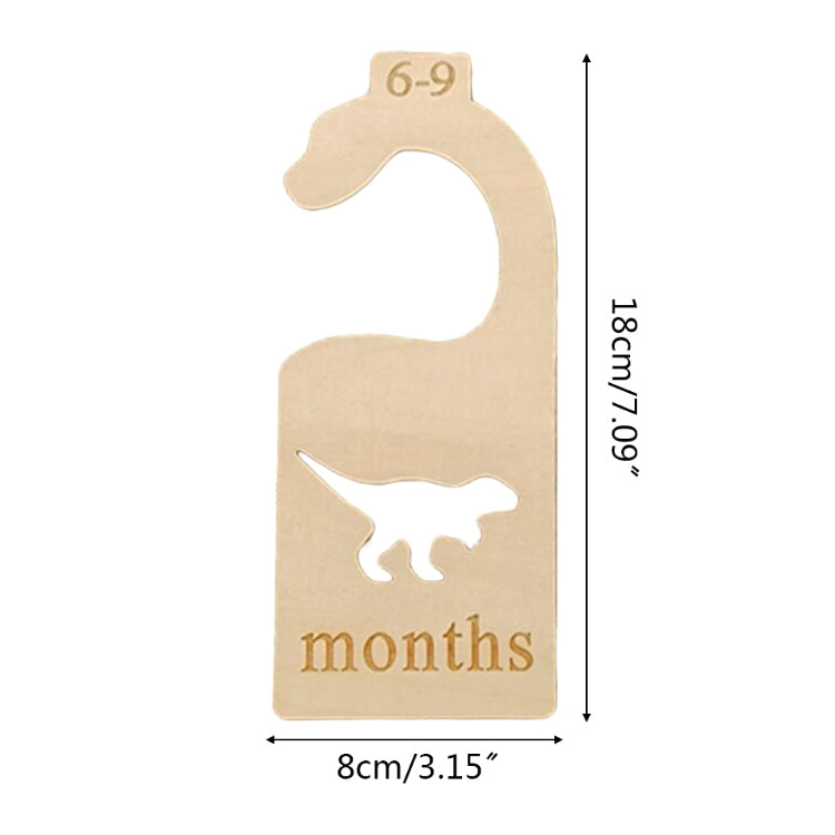 Dinosaur Wooden Closet Dividers - Set of 7
