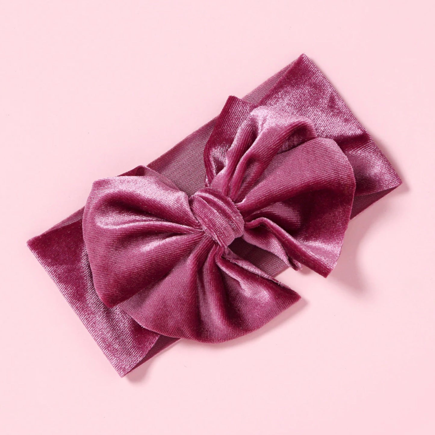 Adele Velvet Top Knot Bow Headband