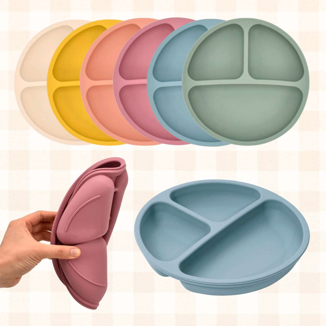 Silicone Divided Plate