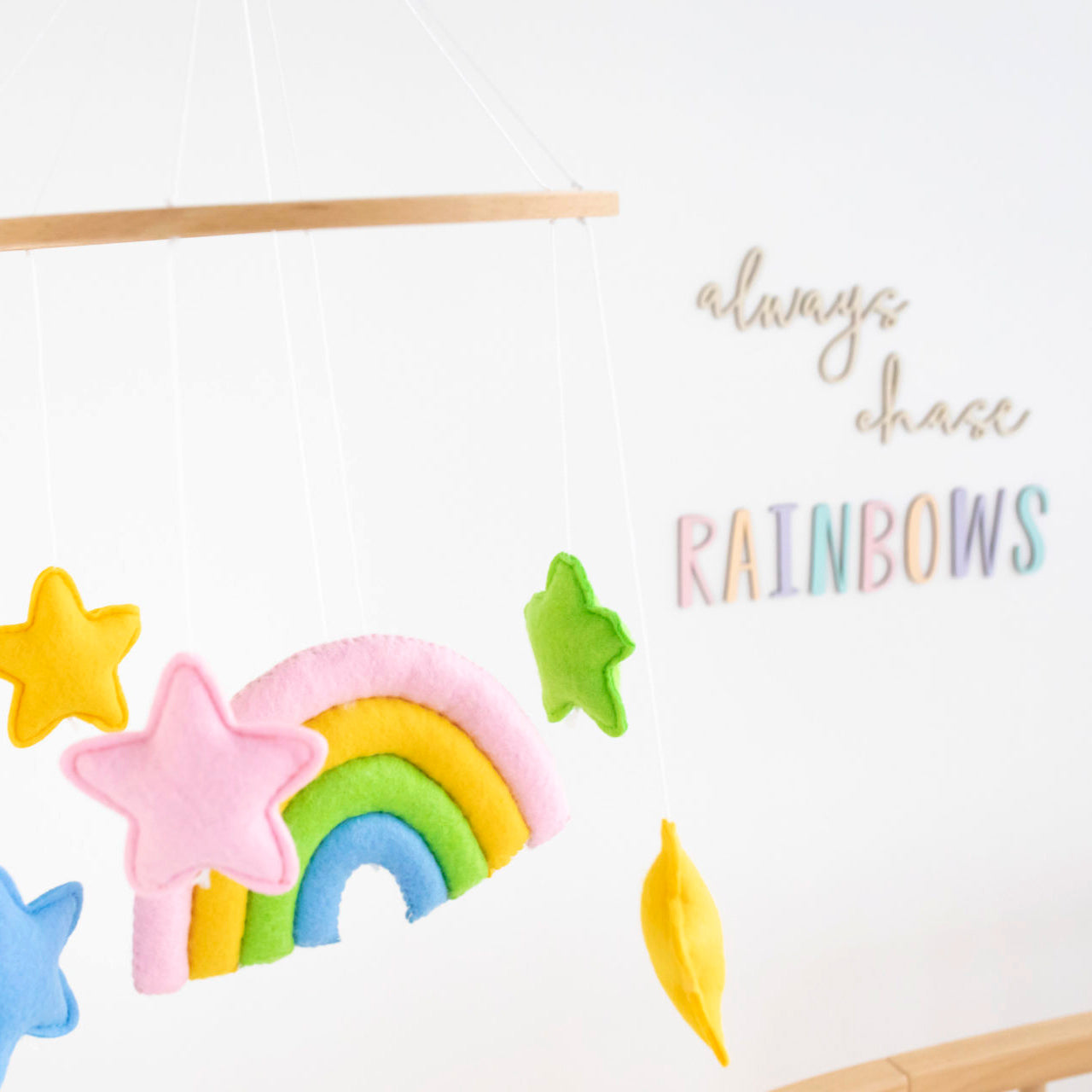 Always Chase Rainbows Wall Script