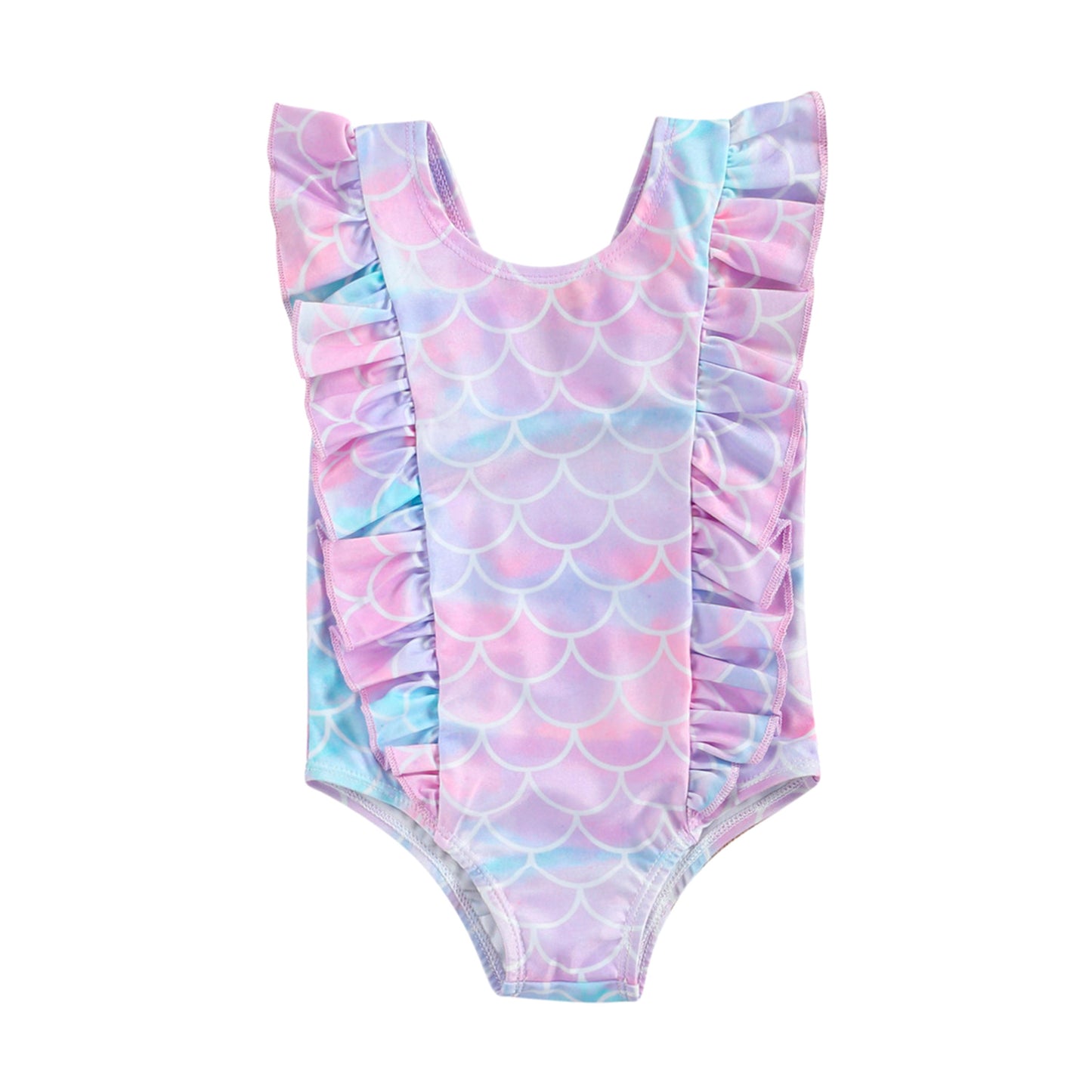 Adella Ruffle Mermaid Girls Swimsuit
