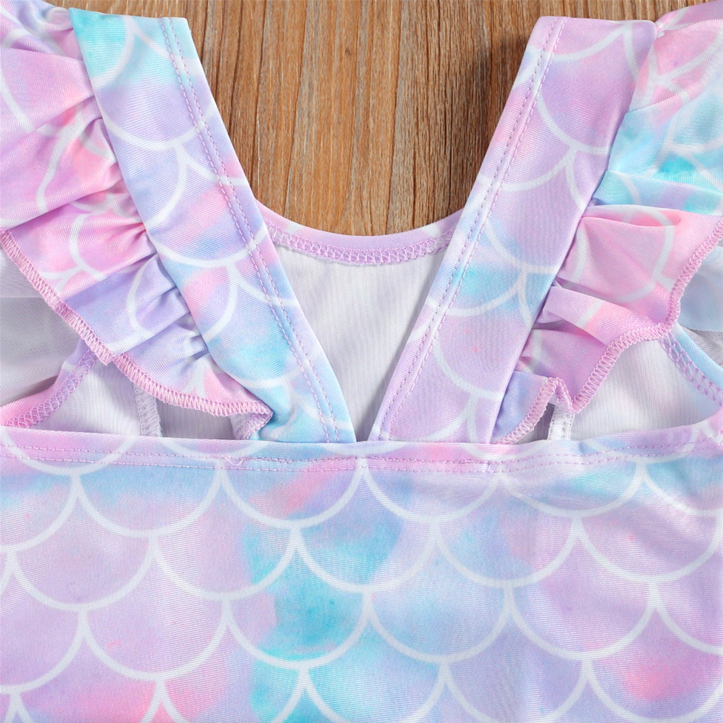 Adella Ruffle Mermaid Girls Swimsuit