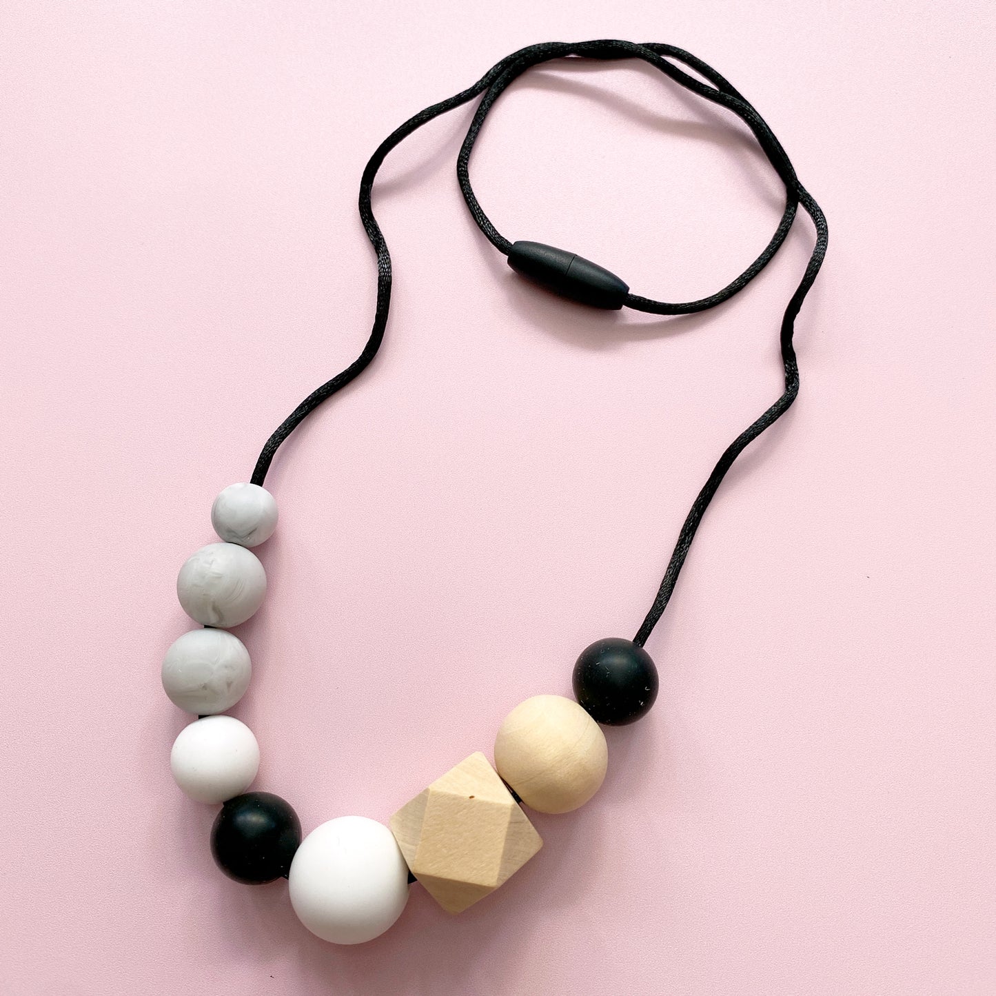Zoe Silicone & Wooden Mumma Necklace