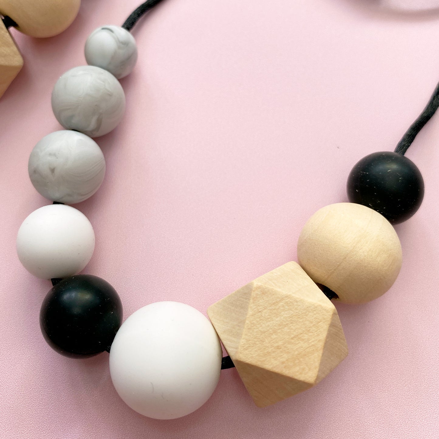 Zoe Silicone & Wooden Mumma Necklace