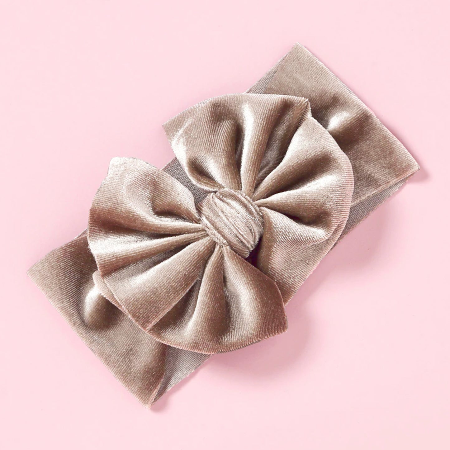 Adele Velvet Top Knot Bow Headband