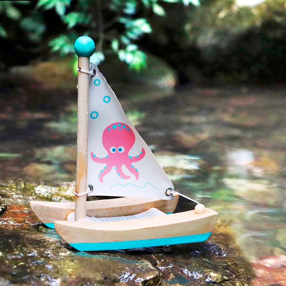 Wooden Catamaran Sailboat