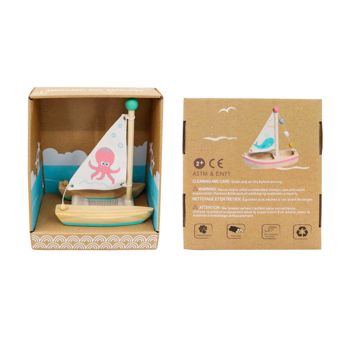 Wooden Catamaran Sailboat