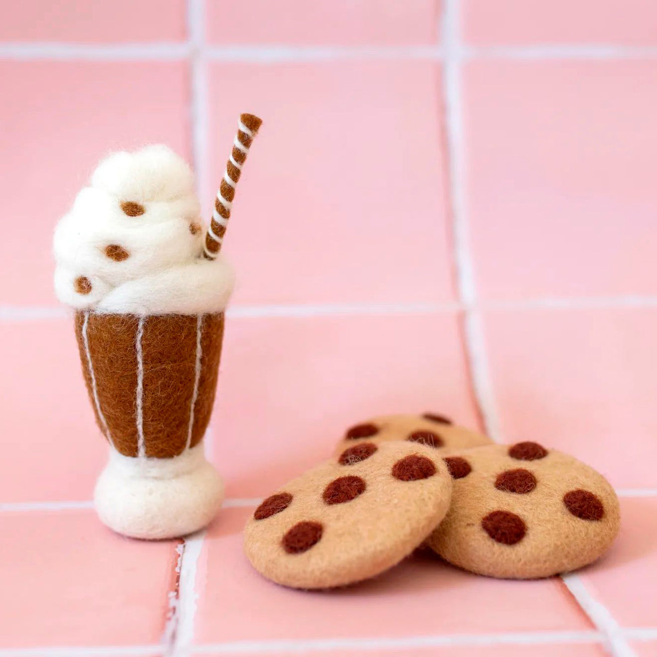 Felt Choc Chip Cookies - Set of 3