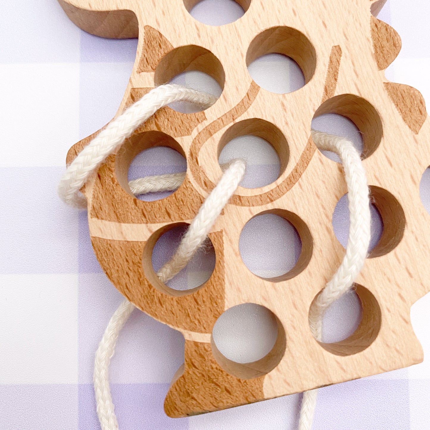 Wooden Dinosaur Threading Toy