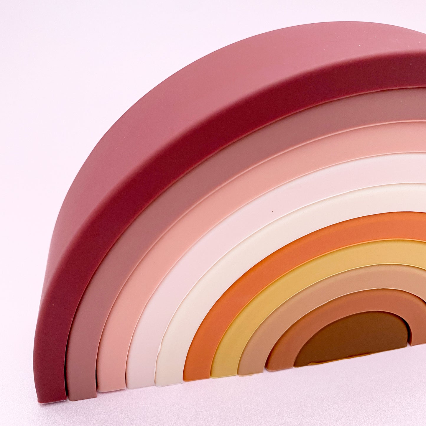 Silicone Rainbow Stacker Large - Earthy