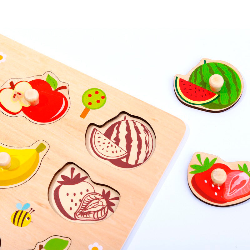 Fruit Wooden Peg Puzzle