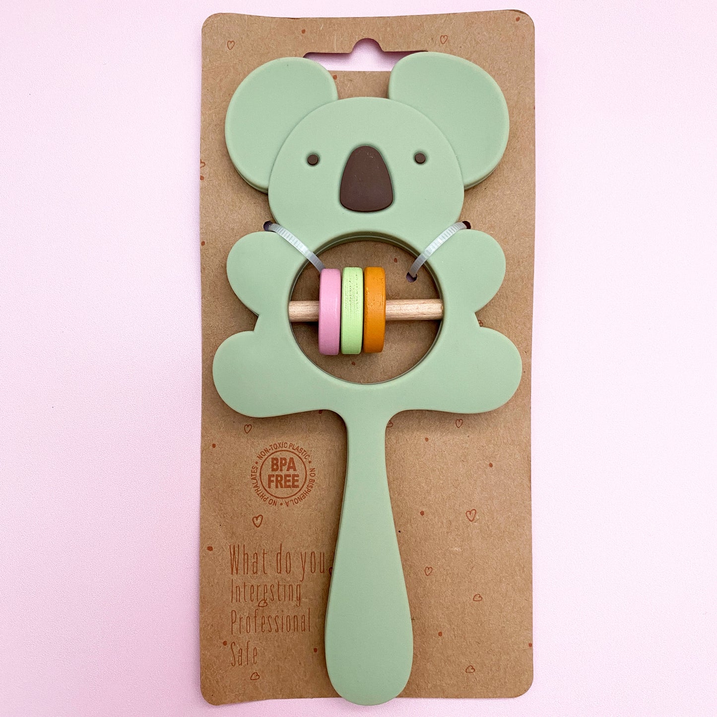 Koala Silicone Baby Rattle & Teether