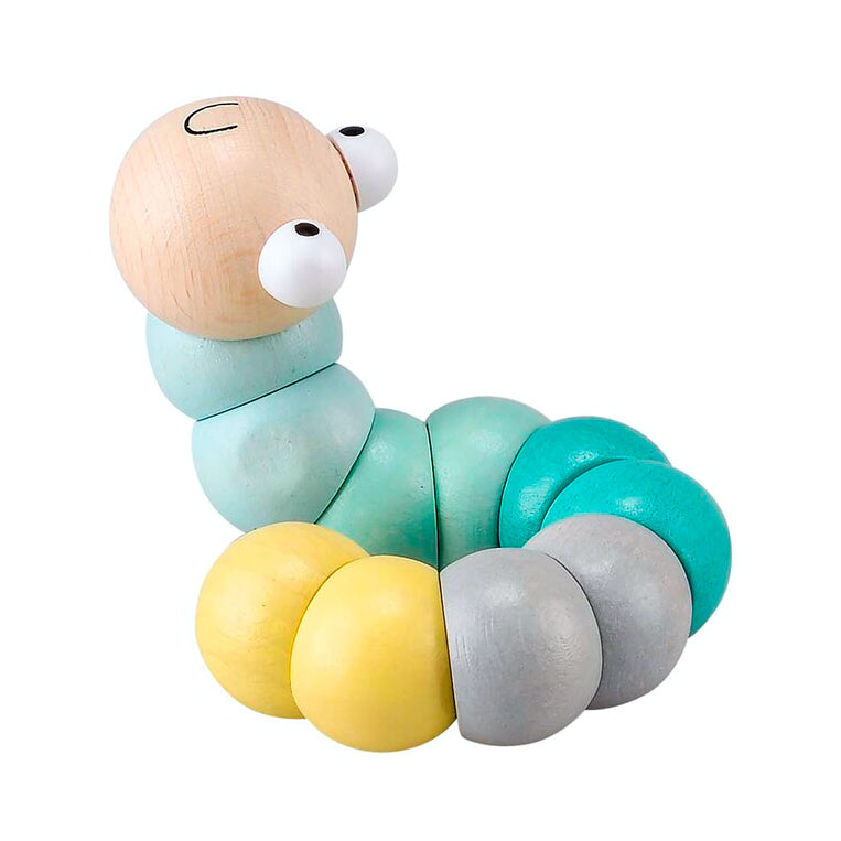 Wooden Jointed Wiggly Worm