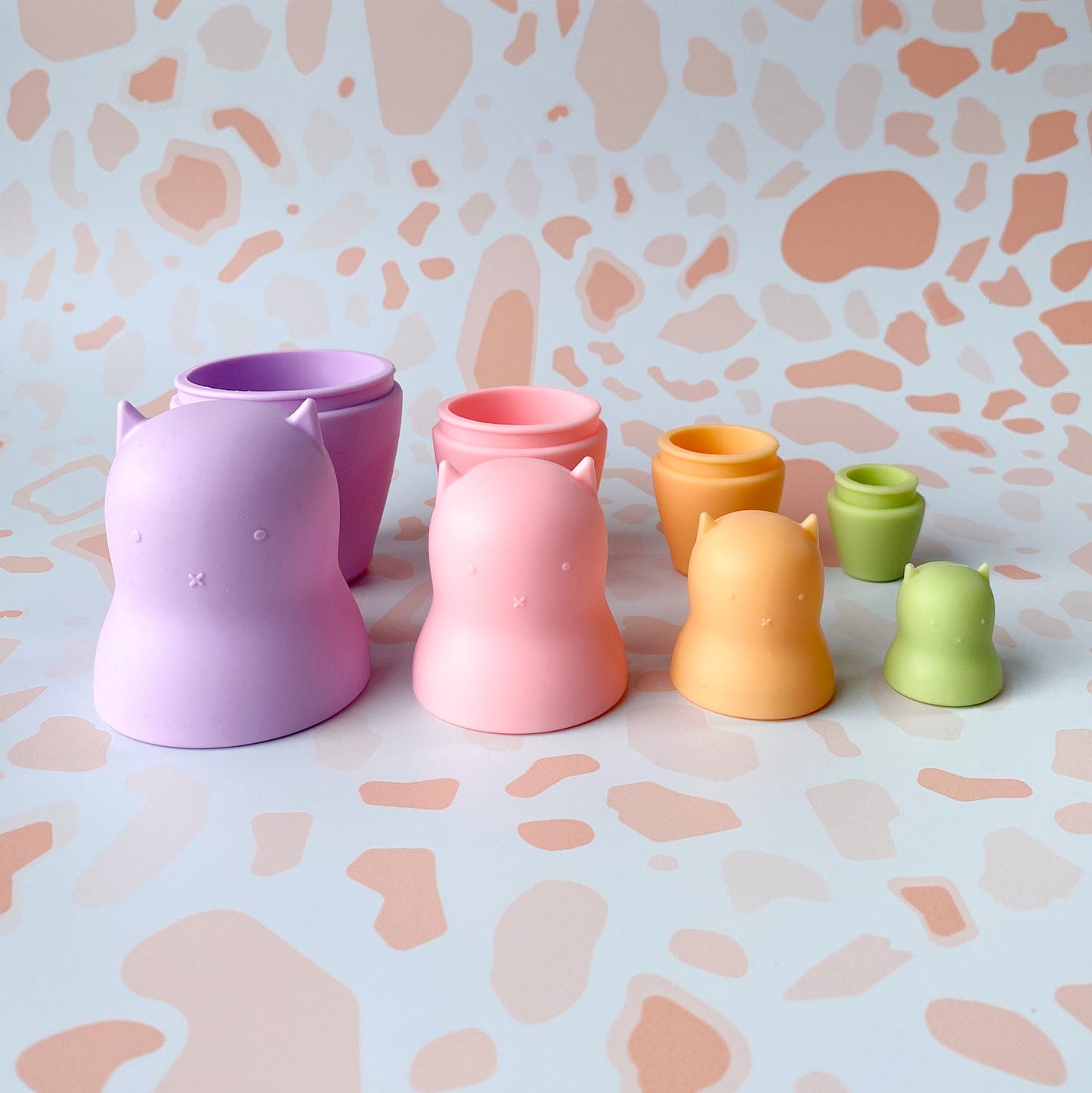 Kara Kitty Silicone Nesting Dolls