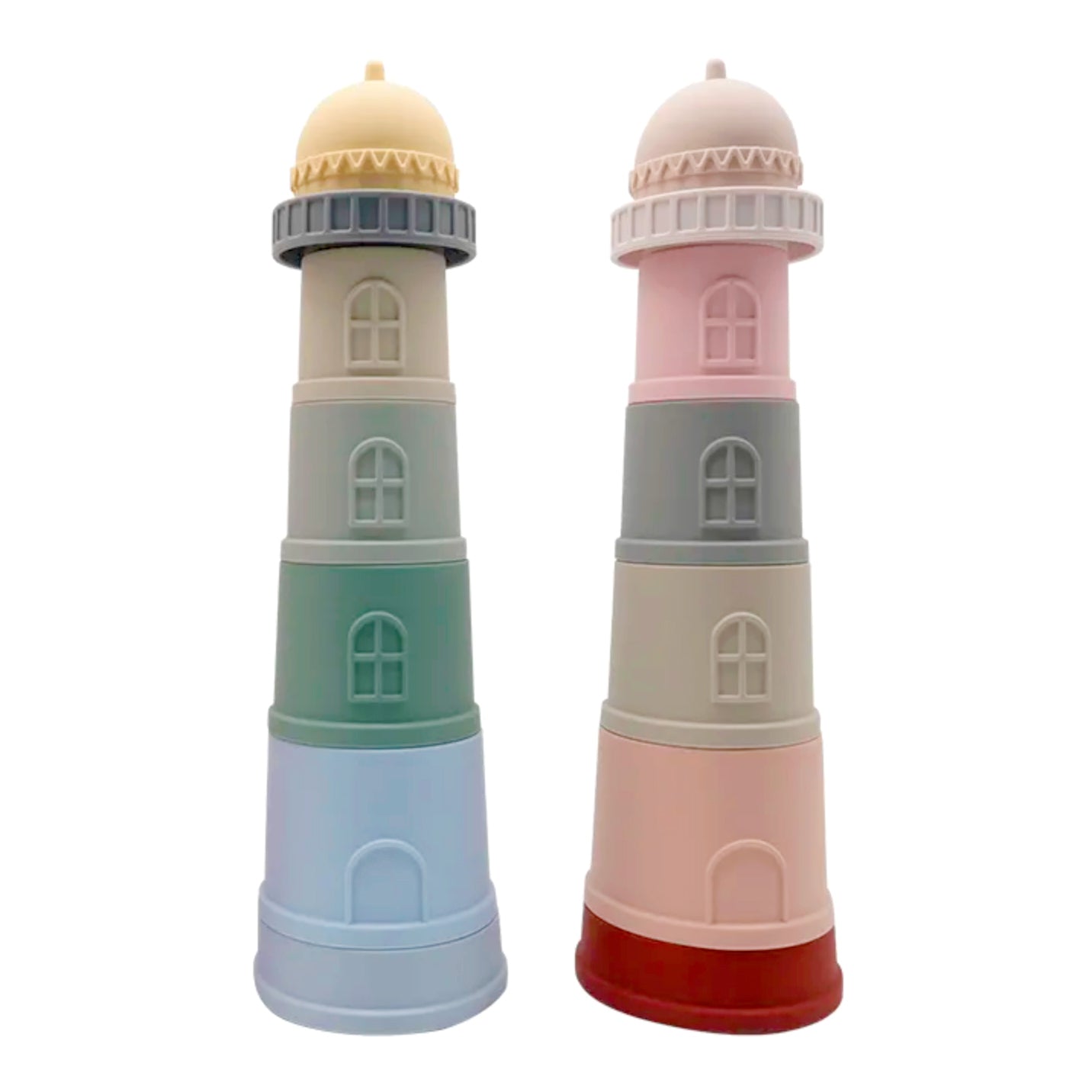 Silicone Lighthouse Stacking Toy