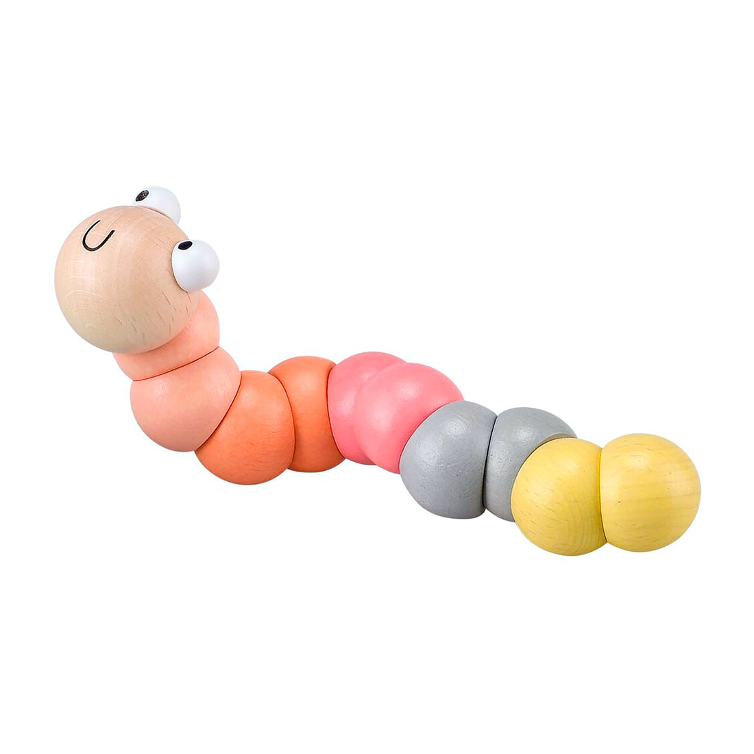 Wooden Jointed Wiggly Worm