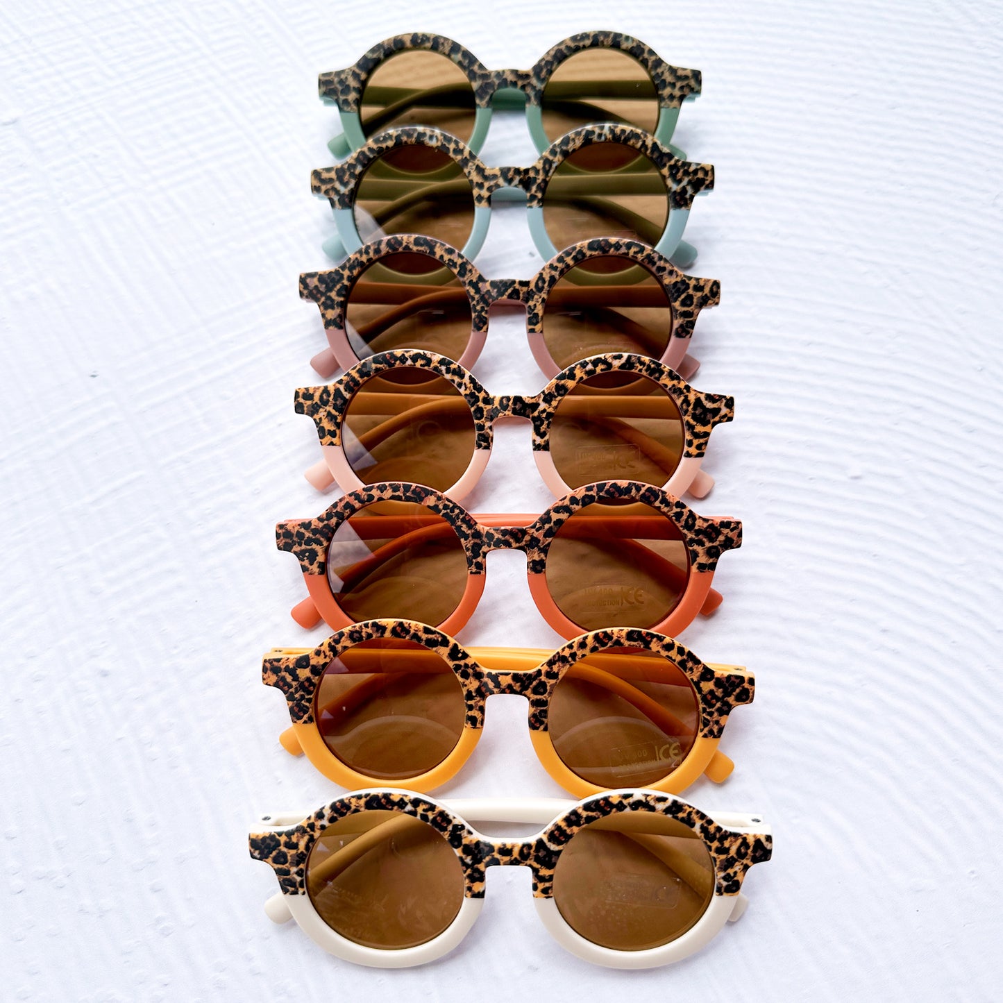 Sammie Leopard Retro Round Sunglasses