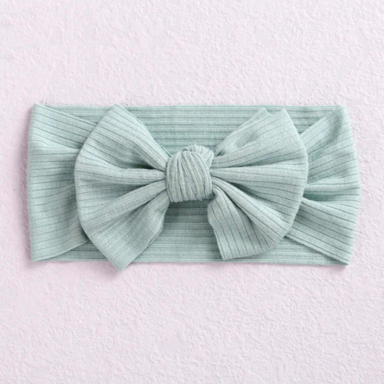 Heidi Ribbed Top Knot Bow Headband