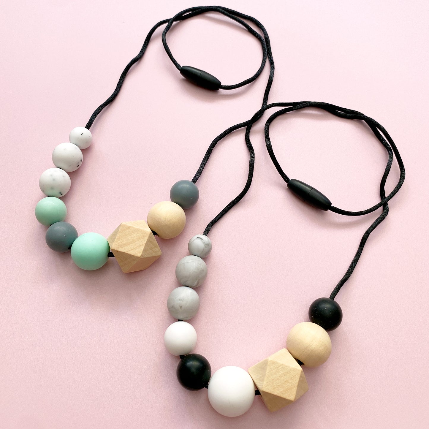 Zoe Silicone & Wooden Mumma Necklace
