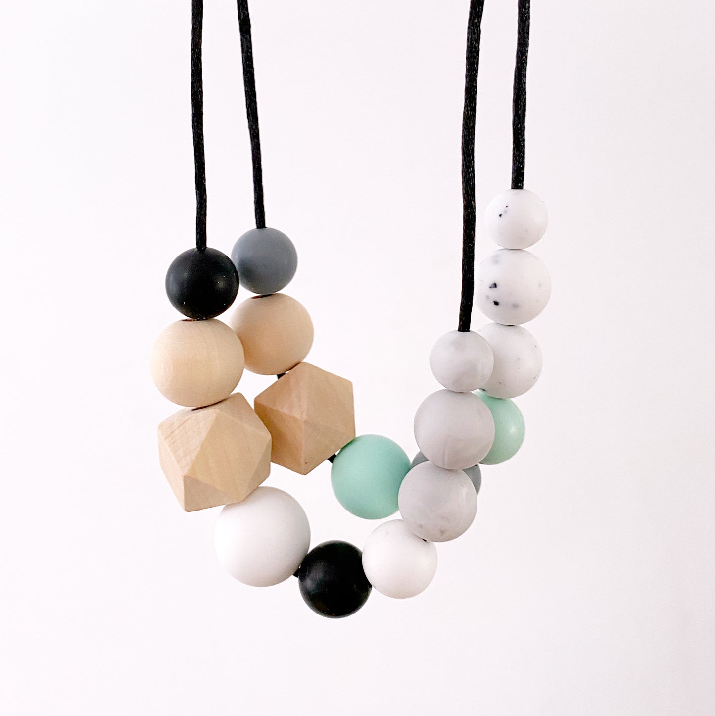 Zoe Silicone & Wooden Mumma Necklace