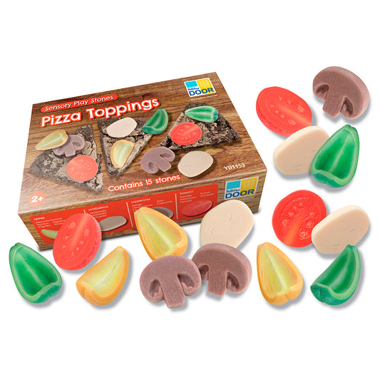 Sensory Play Stones - Pizza Toppings