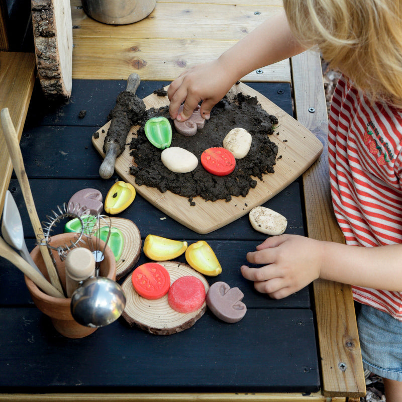 Sensory Play Stones - Pizza Toppings