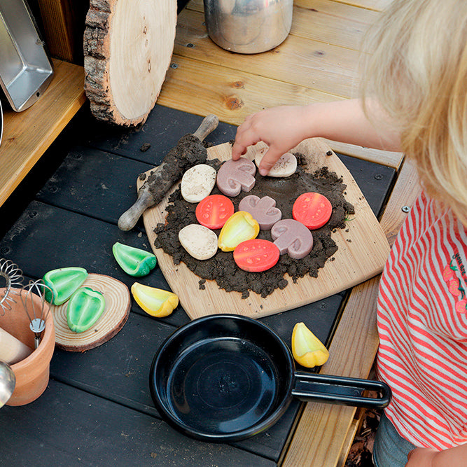 Sensory Play Stones - Pizza Toppings