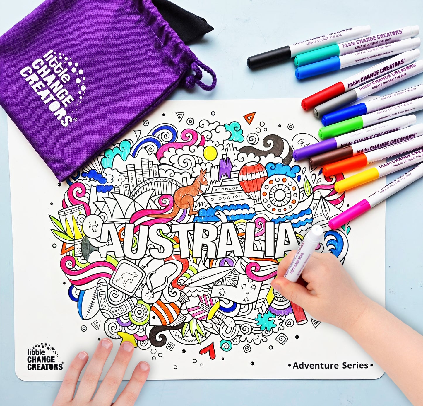 AUSTRALIA Re-FUN-able™ Colouring Set