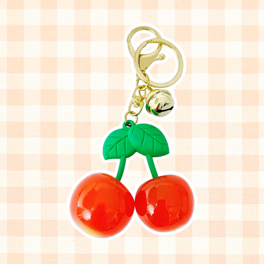 Juicy Cherry Keychain Charm