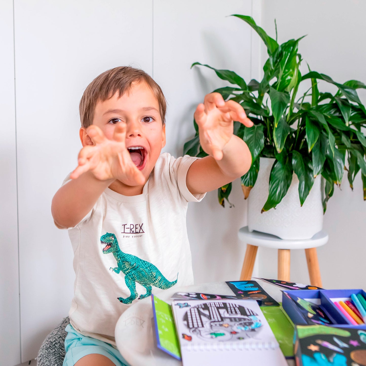 Colouring Set - Dinos in Space