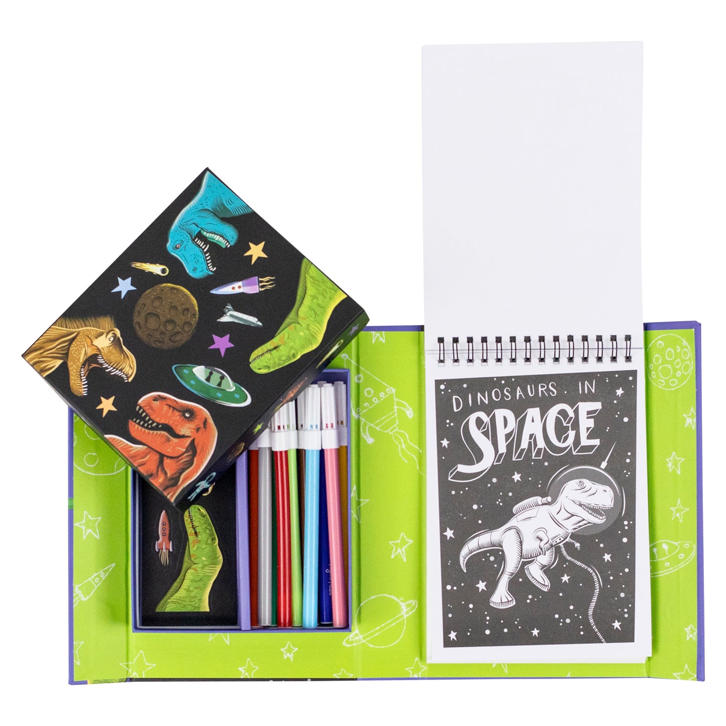 Colouring Set - Dinos in Space